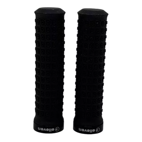 MANOPLA ELLEVEN BORRACHA C/TRAVA ANTI-DESLIZANTE 132MM PRETA