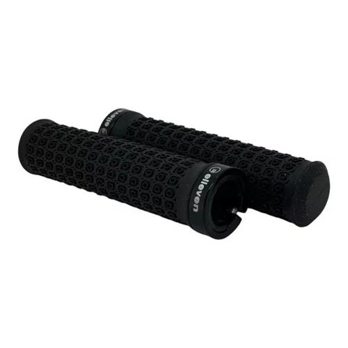MANOPLA ELLEVEN BORRACHA C/TRAVA ANTI-DESLIZANTE 132MM PRETA