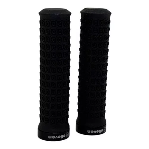 MANOPLA ELLEVEN BORRACHA C/TRAVA ANTI-DESLIZANTE 132MM PRETA
