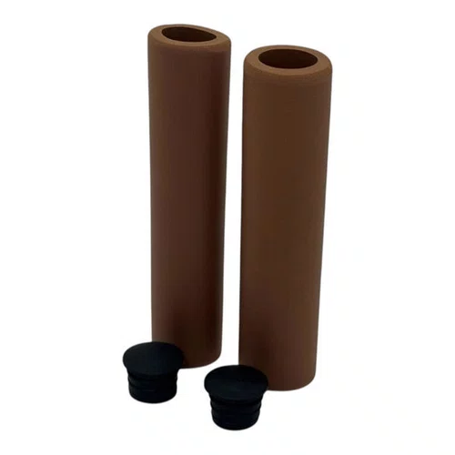 MANOPLA/PUNHO SILICONE SOFT CONFORTAVEL MARROM GTS RETRO