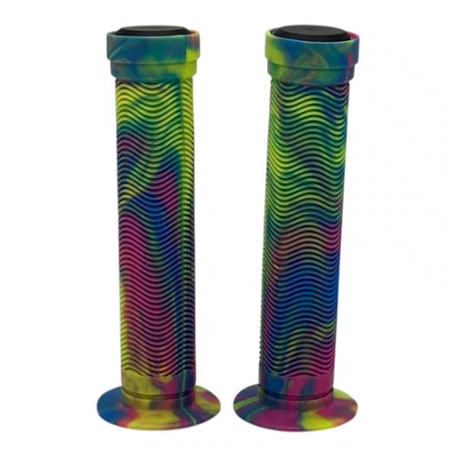 MANOPLA WHEELING/GRAU/BMX GP-150 AMARELO/ARCO-IRIS C/ FLANGE