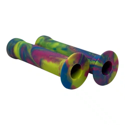 MANOPLA WHEELING/GRAU/BMX GP-150 AMARELO/ARCO-IRIS C/ FLANGE