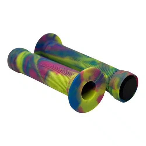 MANOPLA WHEELING/GRAU/BMX GP-150 AMARELO/ARCO-IRIS C/ FLANGE
