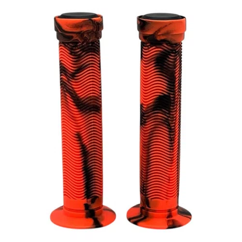 MANOPLA WHEELING/GRAU/BMX GP-150 LARANJA/PRETO C/ FLANGE