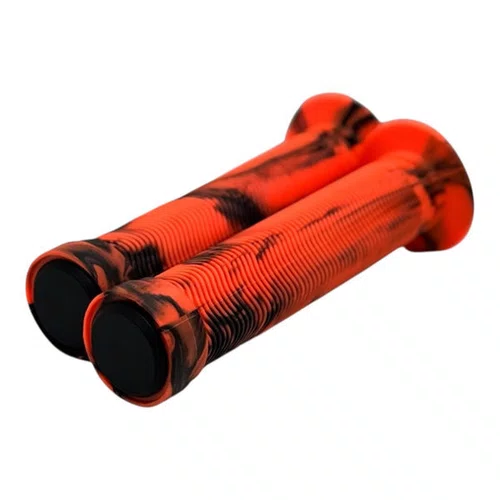MANOPLA WHEELING/GRAU/BMX GP-150 LARANJA/PRETO C/ FLANGE