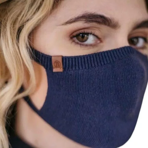 MASCARA BIAMAR FACIAL UNISSEX 100% ALGODAO AZUL LAVAVEL