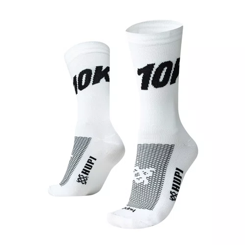 MEIA PARA CORRIDA E CICLISMO HUPI 10K BRANCA