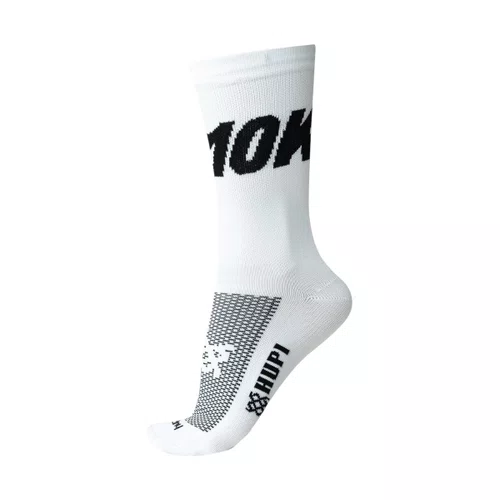 MEIA PARA CORRIDA E CICLISMO HUPI 10K BRANCA