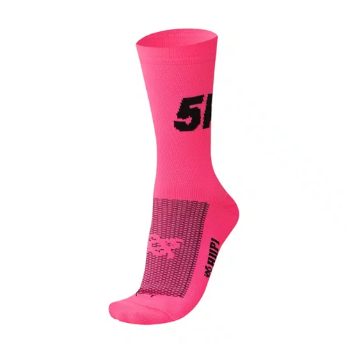 MEIA PARA CORRIDA E CICLISMO HUPI 5K ROSA