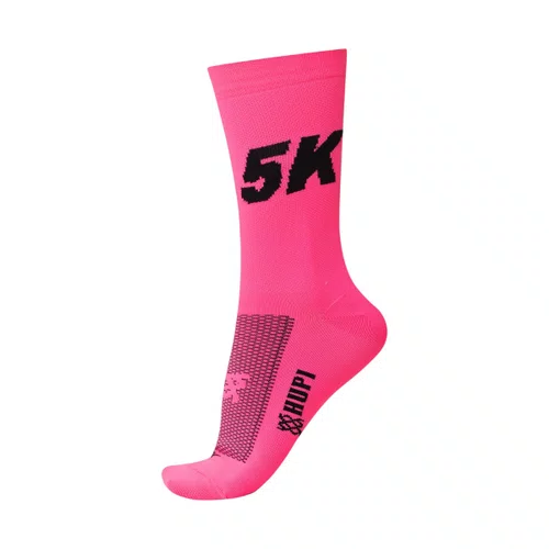 MEIA PARA CORRIDA E CICLISMO HUPI 5K ROSA