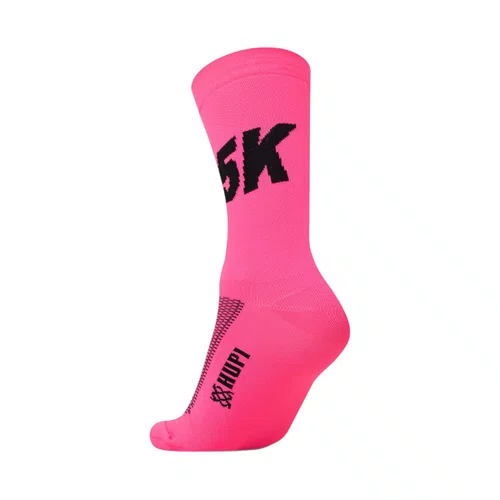 MEIA PARA CORRIDA E CICLISMO HUPI 5K ROSA