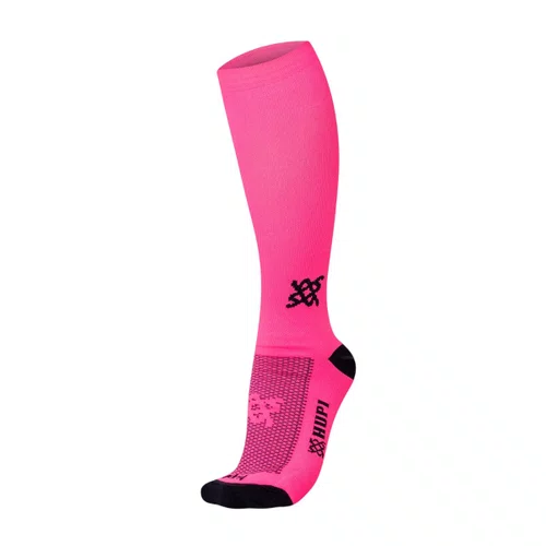 MEIA PARA CORRIDA E CICLISMO HUPI CANO LONGO ROSA LISA