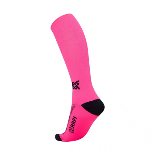 MEIA PARA CORRIDA E CICLISMO HUPI CANO LONGO ROSA LISA