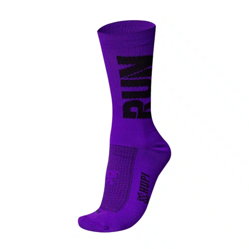 MEIA PARA CORRIDA E CICLISMO HUPI RUN ROXO/PRETO ESPORTIVA