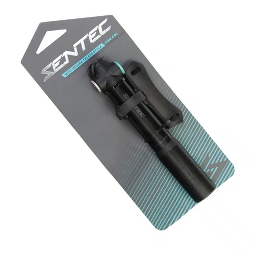 MINI BOMBA DE AR ALUMINIO TELESCOPICA 80PSI C/ APLICADOR CO2