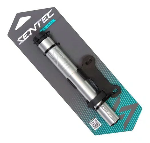 MINI BOMBA DE AR SENTEC ALUMINIO P/ PRESTA/AMERIC C/ MANGUEI