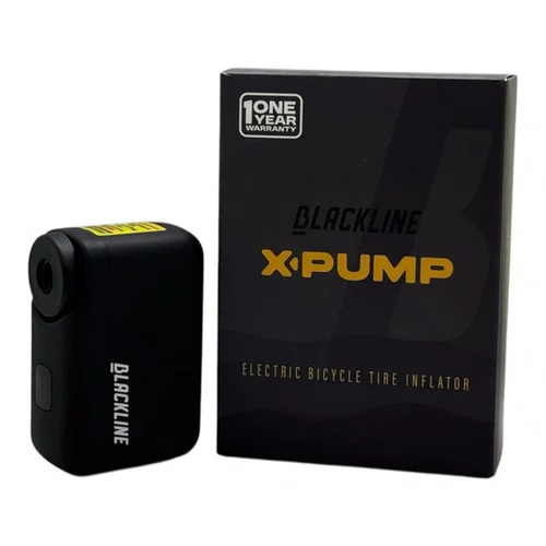 MINI BOMBA ELETRICA BLACKLINE X-PUMP 120PSI BICICLETA/MOTO