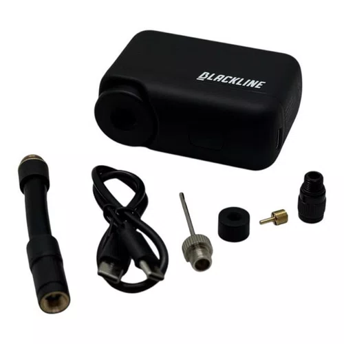 MINI BOMBA ELETRICA BLACKLINE X-PUMP 120PSI BICICLETA/MOTO