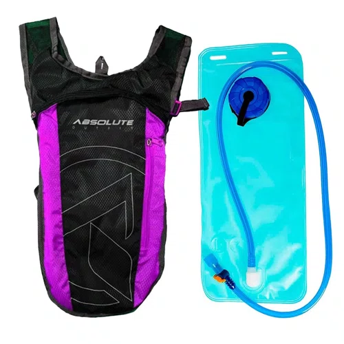 MOCHILA DE HIDRATAÇÃO ABSOLUTE NERO OUTFIT 2L PRETO/ROXO