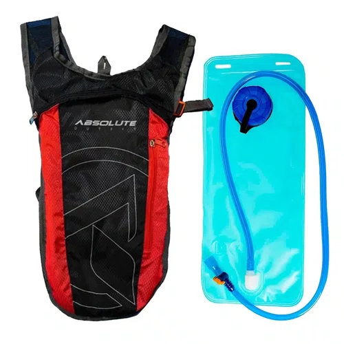 MOCHILA DE HIDRATAÇÃO ABSOLUTE NERO OUTFIT 2L PRETO/VERMELHO