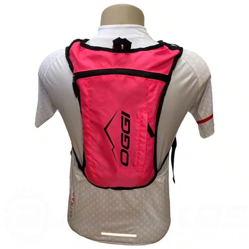 MOCHILA DE HIDRATAÇÃO OGGI HACKER RACE ROSA 2L