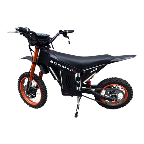 MOTO ELÉTRICA OFF-ROAD E-DIRT BIKE BONMAD PRETA 2000W