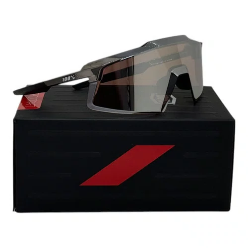 OCULOS 100% AEROCRAFT GLOSS BLACK CHROME HIPER SILVER MIRROR