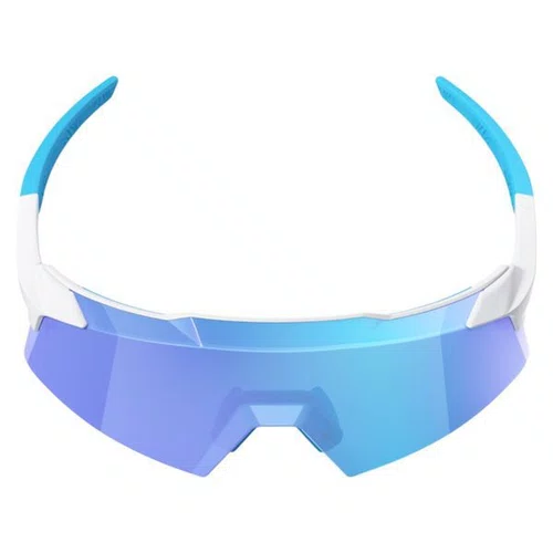 OCULOS 100% AEROCRAFT - MATTE WHITE - HIPER BLUE MIRROR LENS