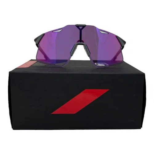 OCULOS 100% HYPERCRAFT CINZA CLARO/ROSA LENTE ROXA ESPELHADA