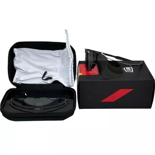 OCULOS 100% HYPERCRAFT XS MATTE BLACK SMOKE LENS PRETO