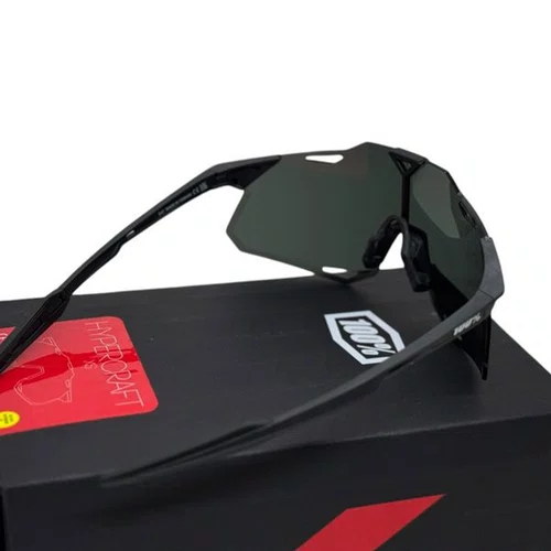 OCULOS 100% HYPERCRAFT XS MATTE BLACK SMOKE LENS PRETO
