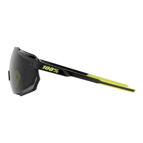 OCULOS 100% RACETRAP GLOSS BLACK SMOKE LENS