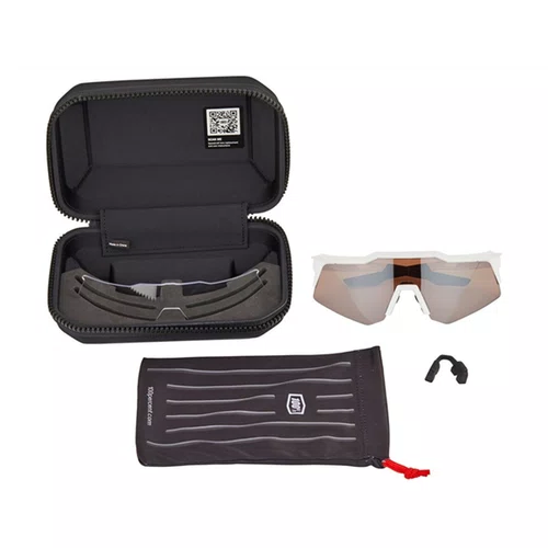 OCULOS 100% SPEEDCRAFT XS - BRANCO/PRETO