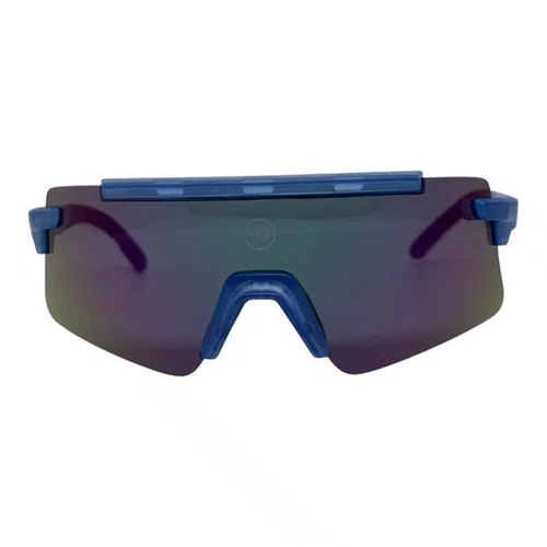 OCULOS CICLISMO HB APEX WAVY MATTE BLUE LENTE GREEN CHROME