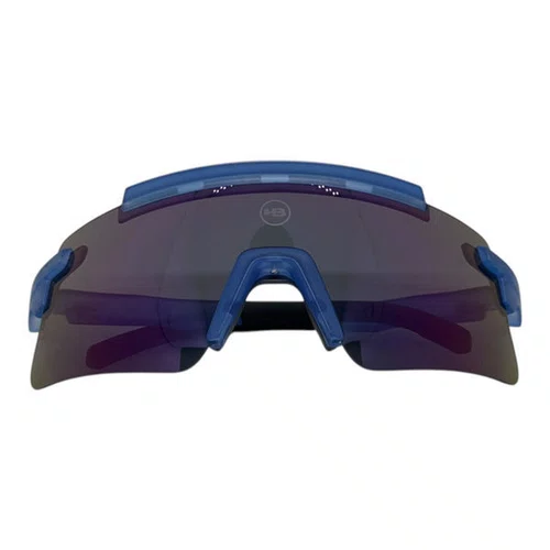 OCULOS CICLISMO HB APEX WAVY MATTE BLUE LENTE GREEN CHROME