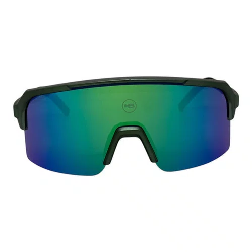 OCULOS CICLISMO HB EDGE METALLIC GREEN LENTE GREEN CHROME