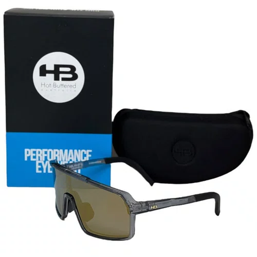 OCULOS CICLISMO HB GRINDER DARK BLUISH GRAY LENTE GOLD CHROM