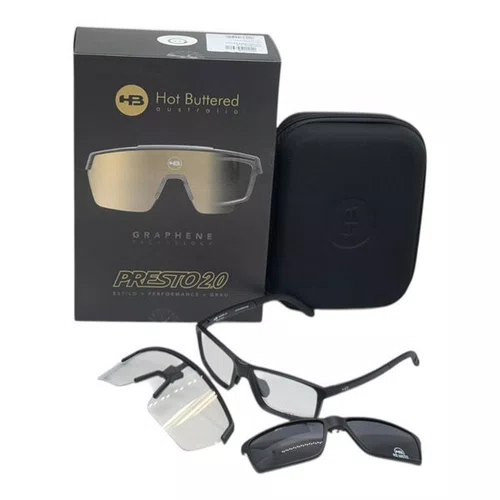 OCULOS CICLISMO HB PRESTO 2.0 MATTE BLACK GRAY/FOTOCROMATICO
