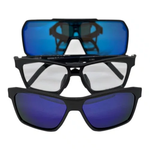 OCULOS CICLISMO HB PRESTO GRAPHENE LENTE BLUE CHROME