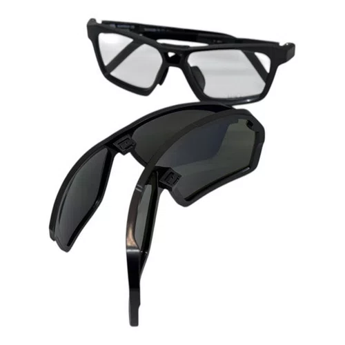 OCULOS CICLISMO HB PRESTO GRAPHENE LENTE BLUE CHROME