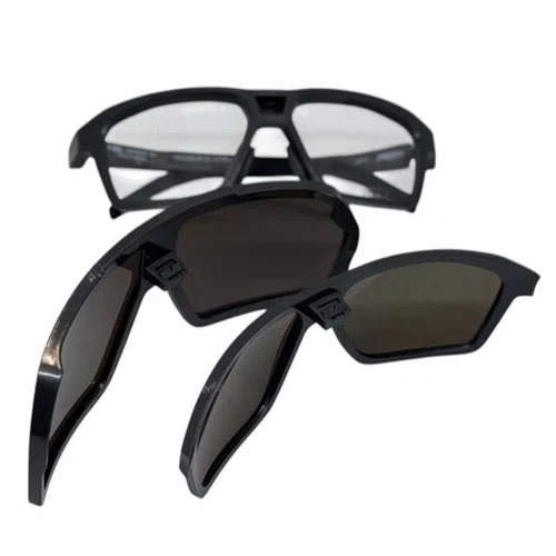 OCULOS CICLISMO HB PRESTO GRAPHENE LENTE RED/ORANGE CHROME