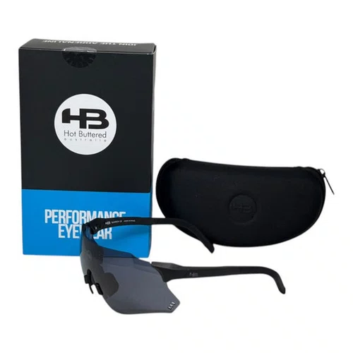 OCULOS CICLISMO HB QUAD X 2.0 MATTE BLACK LENTE GRAY