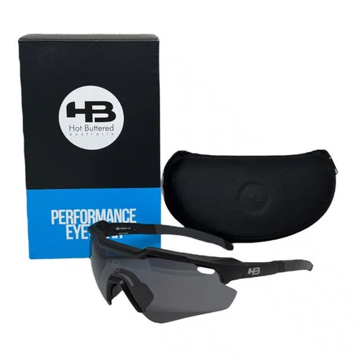 OCULOS CICLISMO HB SHIELD EVO 2.0 MATTE BLACK LENTE GRAY