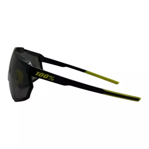ÓCULOS ESPORTIVO 100% RACETRAP GLOSS BLACK SMOKE LENS