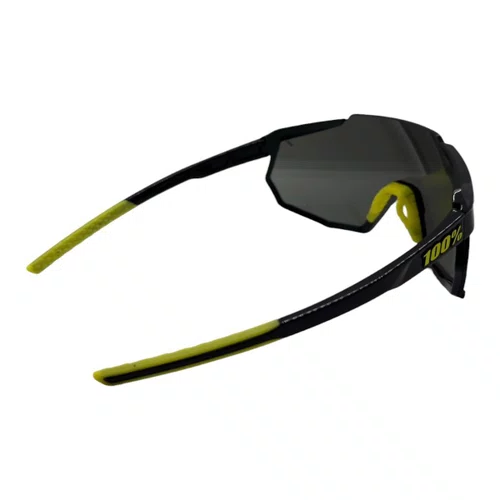 ÓCULOS ESPORTIVO 100% RACETRAP GLOSS BLACK SMOKE LENS