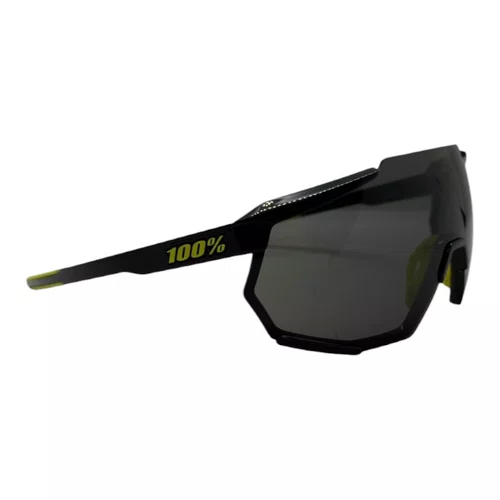 ÓCULOS ESPORTIVO 100% RACETRAP GLOSS BLACK SMOKE LENS