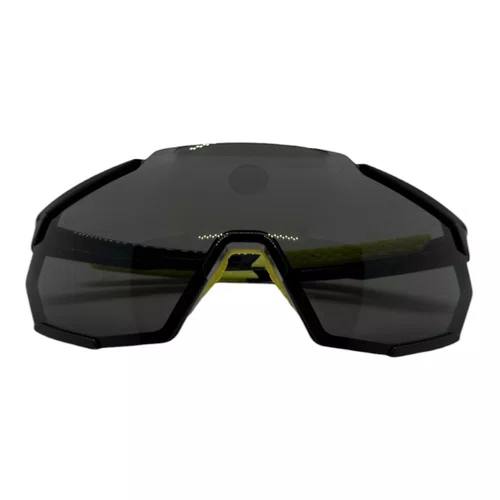 ÓCULOS ESPORTIVO 100% RACETRAP GLOSS BLACK SMOKE LENS