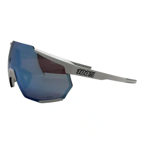 ÓCULOS ESPORTIVO 100% RACETRAP MATTE WHITE HIPER BLUE LENS