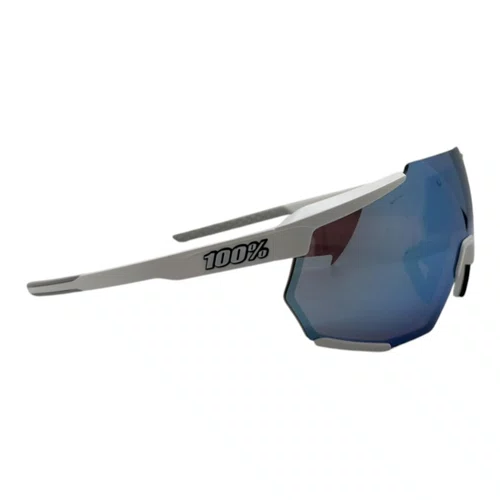 ÓCULOS ESPORTIVO 100% RACETRAP MATTE WHITE HIPER BLUE LENS
