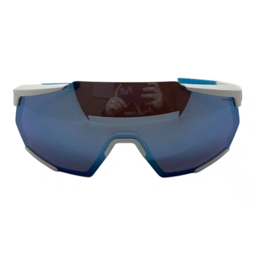 ÓCULOS ESPORTIVO 100% RACETRAP MOVISTAR TEAM WHITE BLUE LENS